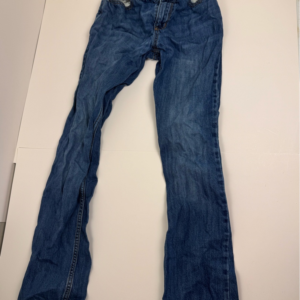 ZKY Jeans Boys Blue Denim Adjustable Waist Casual Pants‎ Size Unknown